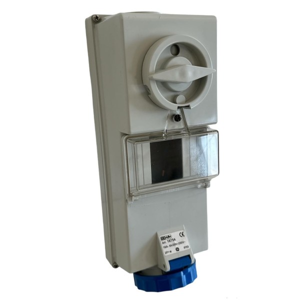 Toma con bloqueo DIN 16a 2p+t 220